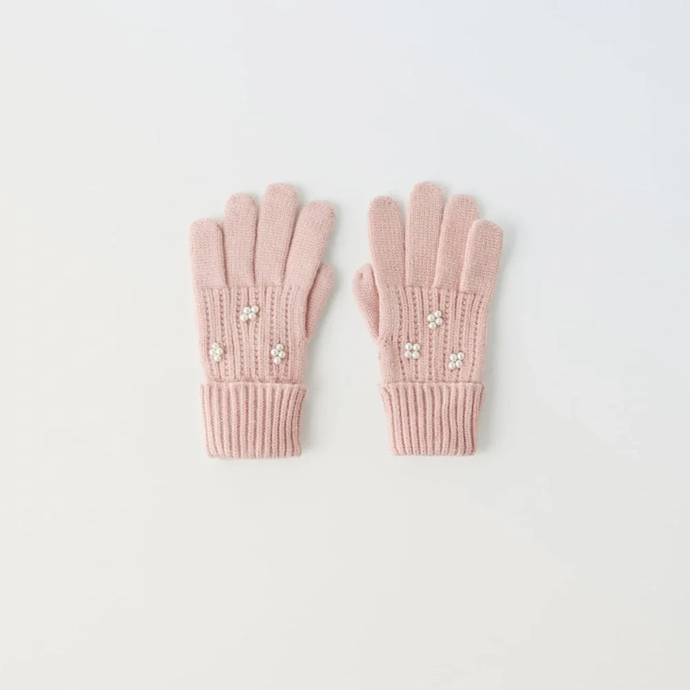 ✨SALE ✨ ZARA KNIT GLOVES WITH PEARLS ✨SALE ✨